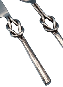 Juego de cubiertos de presentación de mesa moderna, juego de cubiertos con mango de diseño de nudo único para comedor, fiesta de boda, propósito decorativo - Product Image 5