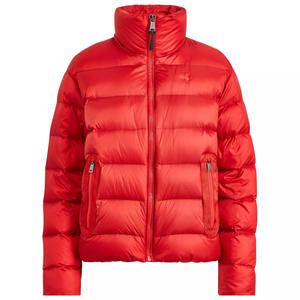 Vestes d'hiver en duvet noir uni avec logo personnalisé, manteau pour homme, veste matelassée, streetwear, veste matelassée légère en duvet - Product Image 6