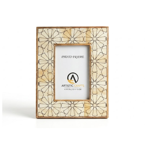 Decorative Bone Inlay Photo <b>Frame</b> <b>4x6</b> Inch | Luxury Handcrafted Carved Picture <b>Frame</b> for Home Interior, Office & Gifting - Product Image 1