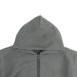 Sweat à capuche zippé streetwear personnalisé 100% coton hiver écologique unisexe haute qualité bas prix imprimé décontracté oversize 400g - Product Image 5