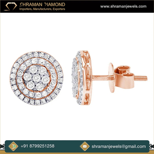 925 <b>Silver</b> Rhodium Plated Custom Wholesale Multi Size Cluster Halo Moissanite Cute Luxury Stud <b>Earring</b> Flower Charm Anniversary - Product Image 3