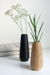 Vase à fleurs en bois rustique fait main, à poser au sol, pour la décoration de la maison, du jardin et des bonsaïs - Product Image 3