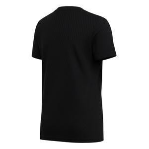 T-shirt de sport pour hommes, haut de sport noir respirant en polyester à manches courtes - Product Image 2