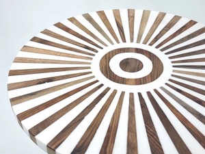 Nouvelle arrivée, table de salle à manger décorative de qualité supérieure, plateau de table en bois avec résine époxy noire, plateau de table sur mesure, fabricant indien - Product Image 2