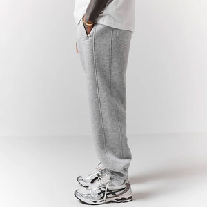 Conjunto Deportivo con Capucha para Hombre, Color Gris, Corte Holgado, Estilo Casual, 100% Algodón, Transpirable, para Otoño - Product Image 4