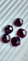 Pierres précieuses de grenat rouge foncé naturel en vrac - Pierres facettées de forme coussin pour la fabrication de bijoux, toutes formes et tailles disponibles