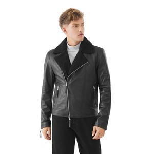 Vestes de moto en cuir véritable de haute qualité pour l'hiver, personnalisables avec des couleurs et un logo sur mesure - Product Image 1