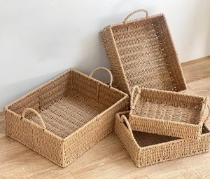 Vietnam Handwoven Rattan <b>Basket</b> Natural <b>Wicker</b> Storage for <b>Laundry</b> Clothes Toys Blankets Plants and Home Organization - Product Image 6