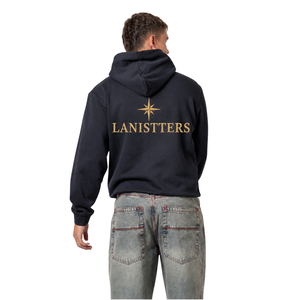 Sweat à capuche personnalisé pour homme avec cordon de serrage, poche kangourou, coupe classique, impression de lettres avant et arrière, style streetwear, fournisseur de vêtements OEM - Product Image 2