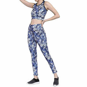 Prix de gros, vêtements de sport sur mesure pour femmes grandes tailles, ensemble de yoga respirant, vente directe d'usine, ensembles de vêtements de yoga pour femmes à séchage rapide - Product Image 4