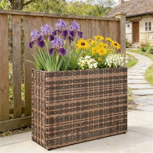 Fioriera Rialzata e Vaso per Piante, Letto di Coltivazione Durevole per la Cura della Flora Esterna - Product Image 1