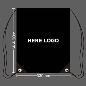 Bolsa de Gimnasio con Cordón y Logotipo Personalizado al por Mayor, Hecha de Tela de Poliéster Impermeable, para Compras, Estilo Moderno, Bolsa de Nailon Impermeable - Product Image 4