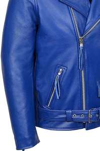 New Style 2026 Men Genuine Leather Biker <b>Jacket</b> Premium Quality Waterproof Breathable <b>Mandarin</b> <b>Collar</b> Winter - Product Image 3