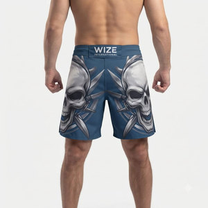 High Quality Quick Dry Breathable MMA Shorts for Boxing & Jiu Jitsu Custom Design <b>Plain</b> Dyed Casual - Product Image 2