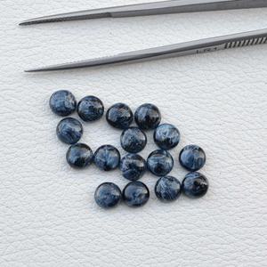 Meilleure qualité 100% pierres précieuses en vrac naturel bleu Pietersite Flatback Cabochon 6mm poli à la main fournitures de fabrication de bijoux - Product Image 1