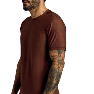 Camiseta Deportiva de Cuello Redondo para Hombre, Transpirable, Deportiva, con Patrón Sólido, Corte Atlético - Product Image 3