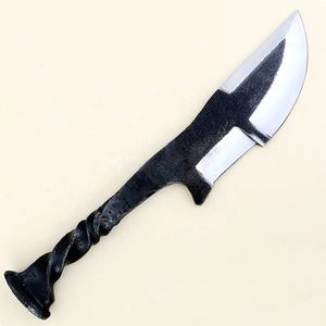 Couteau médiéval de haute qualité, forgé à la main en acier à haute teneur en carbone, style antique, couteau utilitaire médiéval à lame pleine, avec étui en cuir - Product Image 5