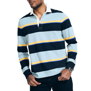 Wholesale 100% Cotton Full Sleeve Men's Plain Polo <b>T</b> <b>Shirt</b> With Custom made <b>Collar</b> and Design Golf Polo <b>Shirts</b> - Product Image 1