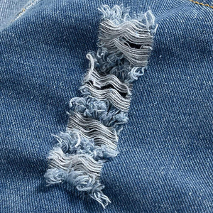 Gilet en jean sans manches pour homme grande taille avec grandes poches, style motard punk, en coton de haute qualité - Product Image 5