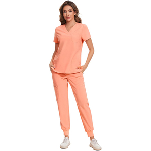 Wholesale New High Quality Knitted Medical Nurse Hospital Uniform <b>Sets</b> Breathable <b>Scrub</b> <b>Sets</b> for Beauty Salon Use - Product Image 1