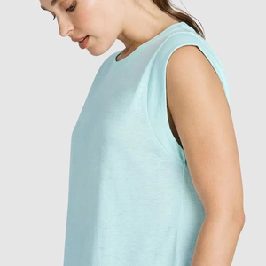Camiseta sin Mangas Personalizada para Mujer en Venta en Línea, Camiseta sin Mangas de Alta Calidad para Mujer, Talla Grande, para Gimnasio/Ropa Deportiva - Product Image 4