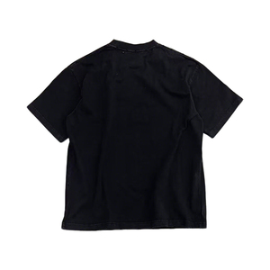 Black Vintage Washed Men T <b>Shirt</b> <b>Gothic</b> Ritual Print Short Sleeve Crew Neck Streetwear Tee - Product Image 3