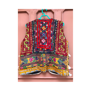 Chaqueta Vintage Banjara, Estilo Boho, Bordado con Monedas, Étnica, Tribal, Hecha a Mano, con Espejos, Chaqueta de Diseñador de Moda para Mujer - Product Image 2