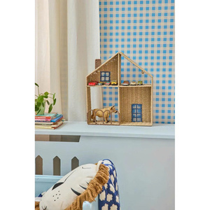 Étagère murale en corde de papier inspirée de Montessori, maison de poupée artisanale en osier pour une crèche ludique et une décoration de fêtes - Product Image 5