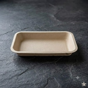 Assiettes rectangulaires en bagasse de canne à sucre de 7 pouces en gros – Assiettes de service jetables écologiques et compostables - Product Image 2