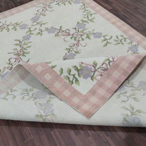 Alfombra Persa Abstracta Pastel Tejida a Mano a Bajo Precio |   Alfombra de Lana Hecha a Mano Abusan de 2x3 Metros, Apta para Mascotas, Antideslizante, para Sala de Estar - Product Image 1