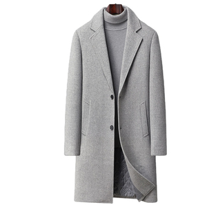 SIRIUS SPORTS Abrigo Largo de Invierno para Hombre, Talla Grande, Negro, Doble Botonadura, 60% Plumón, Cuello Vuelto Estándar - Product Image 2