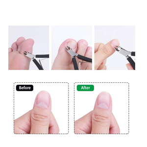 Coupe-cuticules professionnel en acier inoxydable noir mat de qualité supérieure - Outil durable pour les ongles avec une large ouverture de mâchoire pour les ongles épais - Product Image 2