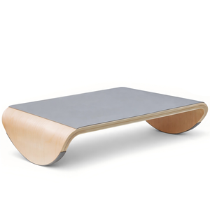 Reposapiés de Madera para Debajo del Escritorio, Reposapiés Ergonómico con Balanceo, Tabla de Equilibrio para Sentarse Activo, Reposapiés para Oficina y Hogar - Product Image 1