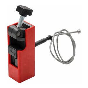 Verrou de sécurité pour disjoncteur Brady à fixation par pince avec câble pour la sécurité électrique - Product Image 1