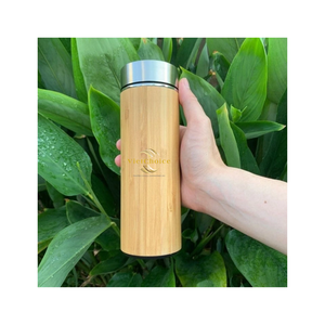 Natural Bamboo Water Bottles Eco Friendly Reusable Drink Bottle Sustainable Wooden Bottle for Travel Outdoor and Daily Use - Product Image 4