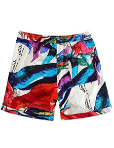 Men Daywear Shorts Floral Print Elastic Waist <b>Drawstring</b> Beach Summer Casual Holiday Colorful Lightweight top mens summer beach - Product Image 4