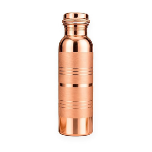 Bouteille d'eau isotherme en cuivre martelé, résistante à la chaleur, anti-fuite, isolation thermique 6-12 heures, avec paille, compatible lave-vaisselle, pour extérieur - Product Image 1