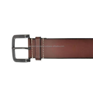 Ceinture en cuir pleine fleur marron de haute qualité pour homme, style décontracté, tailles personnalisées, prix de gros, idéale pour le business et le quotidien - Product Image 1