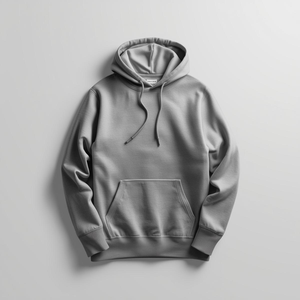 Sweat à capuche surdimensionné pour homme en coton épais 100 %, personnalisable, en molleton - Product Image 2