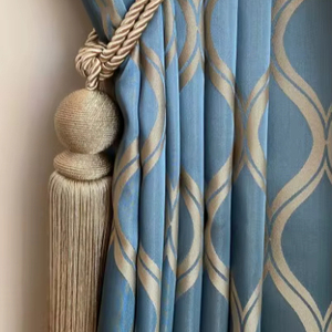 Curtain <b>Tie</b> <b>Backs</b>: Natural Rope & Cotton Tassel Tiebacks - Product Image 1