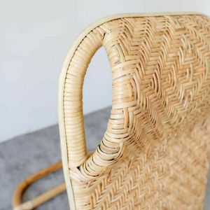 Silla de Suelo Tatami de Ratán Hecha a Mano, Asiento Plegable de Estilo Japonés, Respaldo Ajustable, Muebles Minimalistas Ecológicos de Indonesia - Product Image 3