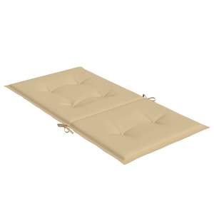 Juego de 6 Cojines para Silla de Exterior en Color Beige Melange, 100% Poliéster, Respaldo Bajo, con Diseño Elegante - Product Image 5