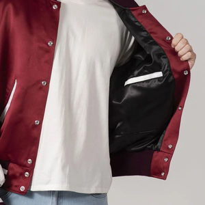 Chaqueta Bomber Deportiva Unisex LEXUS SPORTS, Estilo Vintage, Satinada, Ajustada, para Otoño, con Cuello Alto y Logotipo Frontal Teñido, Transpirable y de Alta Calidad - Product Image 6
