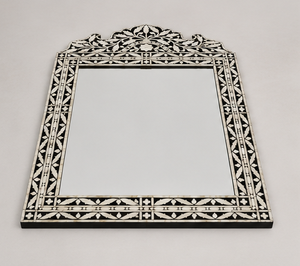Handmade Bone Inlay <b>Wall</b> <b>Mirror</b> Decorative Arch Top Floral Frame Indian Home Hotel Bedroom Living Room Decor - Product Image 5