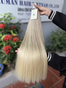 Extensions de cheveux humains Remy 100% vierges, en vrac, non traités, à cuticules alignées, à Double dessin, vente en gros - Product Image 2