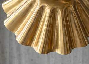 Lámpara de Techo Moderna Sputnik de Latón con Luz Individual |   luminaria de techo con diseño floral |   candelabro - Product Image 2