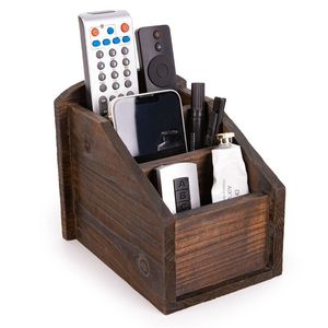 Organizador de Control Remoto Rectangular de Madera, Hecho a Mano, Ecológico, Caja de Almacenamiento de Alta Calidad, Precio de Fábrica al por Mayor - Product Image 1