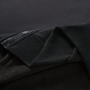 Sweat à capuche court et ample pour homme, avec logo brodé personnalisé en strass sur le devant, en coton, style streetwear vintage, zippé, écoresponsable, grandes tailles, OEM ODM - Product Image 4