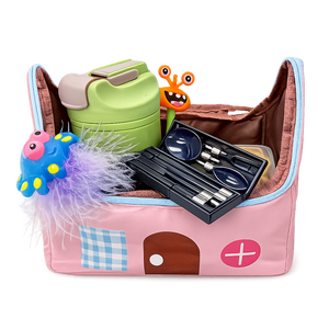 Wholesale Reusable Lady Large Capacity Childrens <b>Lunch</b> <b>Bag</b> Portable Bento Tote <b>Bag</b> Multi-Compartment Student Office Picnic - Product Image 2