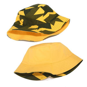 Unisex Camouflage Bucket Hat Canvas Cotton <b>Yarn</b> Spring Summer Casual Hat - Product Image 6
